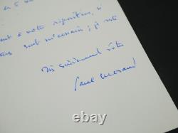 Paul Morand Lettre autographe signée Automobile Club Manuscrit