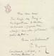 Paul Signac Lettre Autographe Sign&eacute;e &agrave; Gustave Kahn