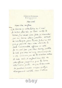 Paul VALÉRY / Lettre autographe signée / Tirage d'époque / Maîtresse / Gide