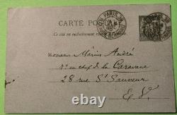 Paul VERLAINE Carte lettre autographe signée 1888 rue Royer-Collard
