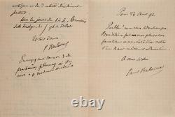Paul VERLAINE Lettre autographe signée à propos de Charles BAUDELAIRE