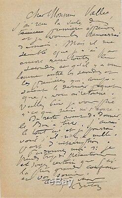 Peintre Jules Breton lettre autographe signé relecture épreuve ouvrage Lemerre