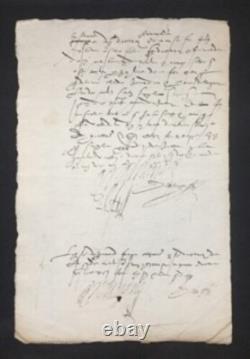 Philibert de GRAMONT Lettre signée Gouverneur de Bayonne