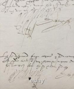 Philibert de GRAMONT Lettre signée Gouverneur de Bayonne