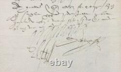 Philibert de GRAMONT Lettre signée Gouverneur de Bayonne