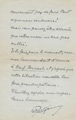 Philippe PETAIN Lettre autographe signée Première guerre mondiale