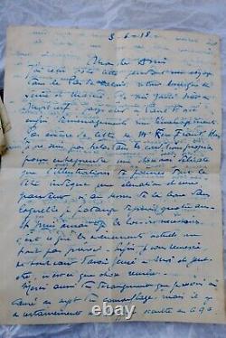 Picart Ledoux belle lettre autographe signée 3 juin 1918