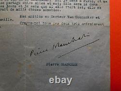 Pierre BLANCHAR Lettre signée