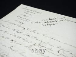 Pierre BOSQUET lettre signée Crimée Walsin Estherhazy (père) 1855