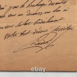 Pierre Didot-Lettre autographe signée P l'aîné à Mr le général Dupont 1838