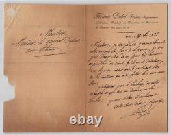 Pierre Didot-Lettre autographe signée P l'aîné à Mr le général Dupont 1838