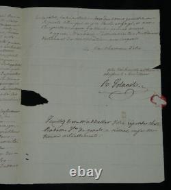 Pierre Didot-Lettre autographe signée P l'aîné à Mr le général Dupont 1838