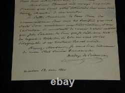 Pierre-François Audry de Puyravault Lettre autographe signée à J. Laffitte 1840