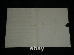 Pierre-François Audry de Puyravault Lettre autographe signée à J. Laffitte 1840