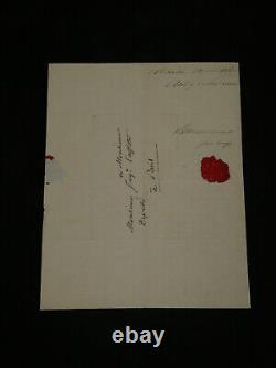 Pierre-François Audry de Puyravault Lettre autographe signée à J. Laffitte 1840