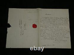 Pierre-François Audry de Puyravault Lettre autographe signée à J. Laffitte 1840