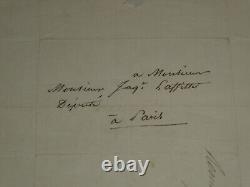 Pierre-François Audry de Puyravault Lettre autographe signée à J. Laffitte 1840