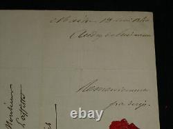 Pierre-François Audry de Puyravault Lettre autographe signée à J. Laffitte 1840