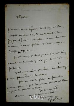 Pierre-François TISSOT LETTRE AUTOGRAPHE SIGNÉE