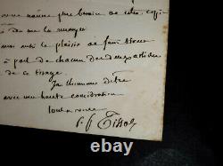 Pierre-François TISSOT LETTRE AUTOGRAPHE SIGNÉE