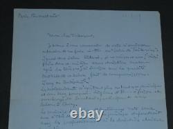 Pierre Hodé Lettre autographe signée Ignoré de ce salon bâtard 1929