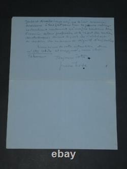 Pierre Hodé Lettre autographe signée Ignoré de ce salon bâtard 1929
