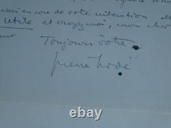 Pierre Hodé Lettre autographe signée Ignoré de ce salon bâtard 1929