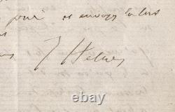 Pierre Jules Hetzel Lettre autographe signée COLÈRE vs DENTU / EDMOND ABOUT 1861