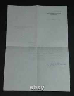 Pierre LECUIRE Lettre autographe signée et réponse signée de De VILMORIN 1973