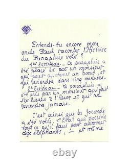Pierre LOUS / Lettre autographe signée / La Joconde / Adultère / d'Annunzio