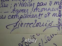 Pierre Louys Lettre Autographe Signee A Louis Dumont 4 Pages Du 15 Octobre 1899