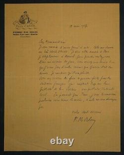 Pierre Mac Orlan Lettre autographe signée adressée à Edouard Champion 1927