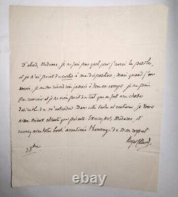 Pierre Paul Royer-Collard (1763/1845)Homme politique, lettre autographe signée