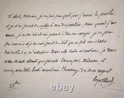 Pierre Paul Royer-Collard (1763/1845)Homme politique, lettre autographe signée