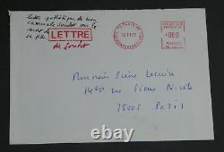 Pierre SOUDET ÉMOUVANTE LETTRE AUTOGRAPHE SIGNÉE À Pierre LECUIRE 1975