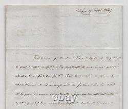Pierre Simon de Dreux-Brézé prélat et évêque Lettre autographe signée 1849