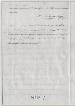 Pierre Simon de Dreux-Brézé prélat et évêque Lettre autographe signée 1849