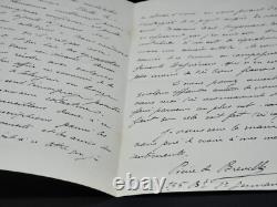 Pierre de BREVILLE Lettre autographe signée LAMOUREUX WAGNER HUYSMANS 1887