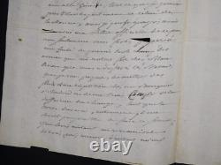 Pierre de Ruel, marquis de Beurnonville Lettre autographe signée 3 pages