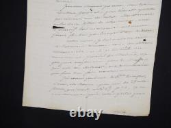 Pierre de Ruel, marquis de Beurnonville Lettre autographe signée 3 pages