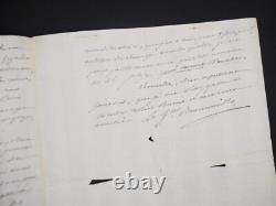 Pierre de Ruel, marquis de Beurnonville Lettre autographe signée 3 pages