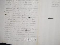 Pierre de Ruel, marquis de Beurnonville Lettre autographe signée 3 pages