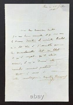 Prince NAPOLÉON BONAPARTE lettre autographe signée Mieroslawski Pologne 1848