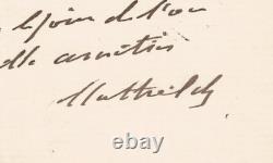 Princesse Mathilde Bonaparte 2 lettres autographes signées Photographie