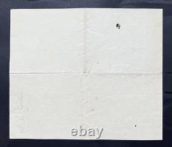 Princesse de CONTI Lettre signée Nouvelle année