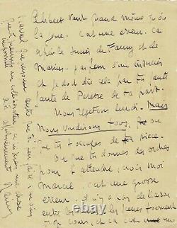 RAIMU Lettre autographe signée à M. PAGNOL. L'écriture de CÉSAR, Fanny et Marius