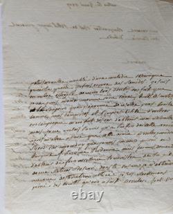 RAMEL (Jean Pierre) lettre autographe signée, Milan 1807 au général Charpentier