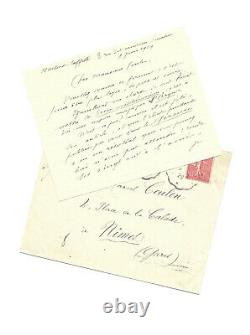 RIMBAUD Ernest DELAHAYE / Lettre autographe signée / Mauvais Sang / Inédite