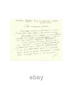 RIMBAUD Ernest DELAHAYE / Lettre autographe signée / Mauvais Sang / Inédite