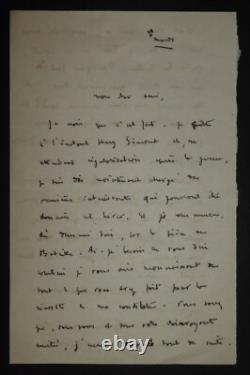 RIVOIRE André LETTRE AUTOGRAPHE SIGNÉE, ECHO DE PARIS, GUERRE